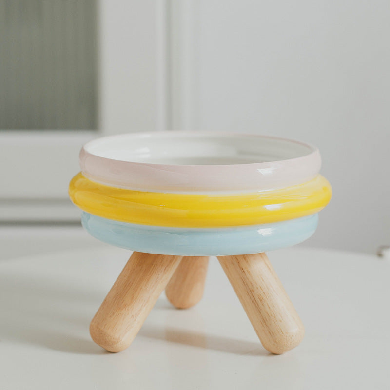Gamelle surélevée en céramique pour chat – Confort & design