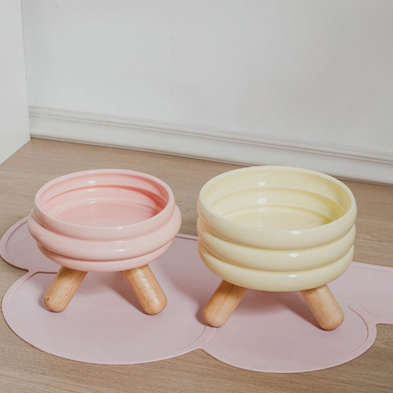 Gamelle surélevée en céramique pour chat – Confort & design