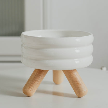 Gamelle surélevée en céramique pour chat – Confort & design