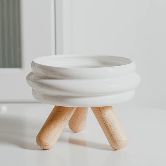 Gamelle surélevée en céramique pour chat – Confort & design