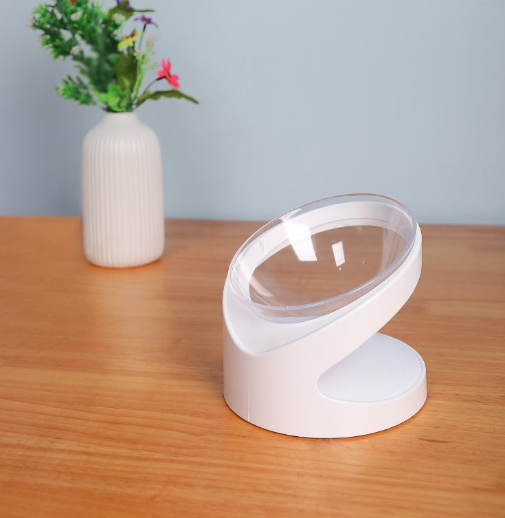Bol incliné transparent pour chat – Anti-vomissements et ergonomique