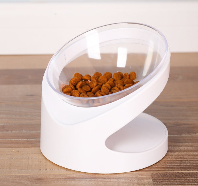 Bol incliné transparent pour chat – Anti-vomissements et ergonomique