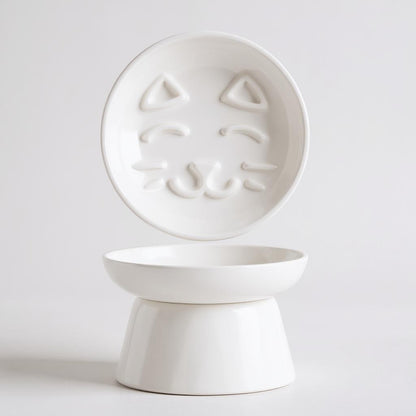 Bol surélevé en céramique pour chat – Design ergonomique