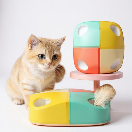 Jouet Interactif Automatique pour Chat - Plume Cachée